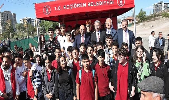 Keçiören'de Lavanta Bahçesi Kapalı Spor Salonu'nun Temeli Atıldı