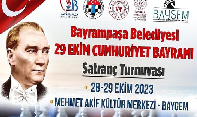 Bayrampaşa Belediyesi, Cumhuriyetin 100. yılı satranç turnuvası düzenliyor