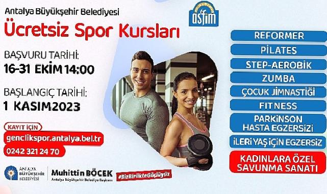 Sağlıklı yaşam için haydi ASFİM spor kurslarına kayıtlar başladı