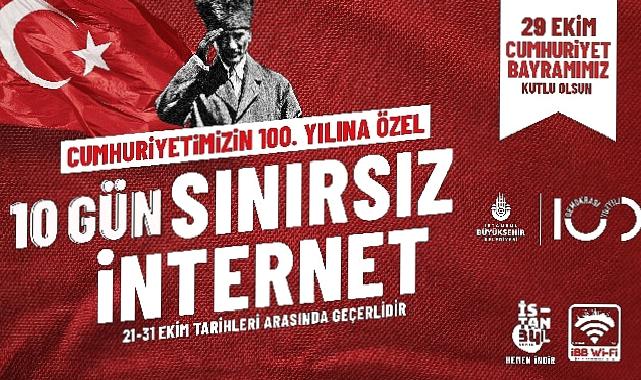 İBB'den 100. yıla özel sınırsız internet