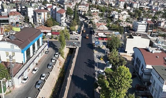 Büyükşehir'den Şelale Caddesi'ne sıcak asfalt çalışması