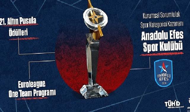 Anadolu Efes Spor Kulübü'nün One Team Sosyal Sorumluluk Projesi, Altın Pusula'ya Layık Görüldü