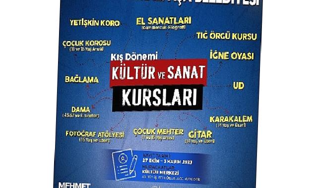 Mustafakemalpaşa'da kültür sanat kursları kış dönemi kayıtları başlıyor