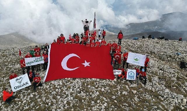 Osmangazili dağcıların '100. Yıl' zirve tırmanışı