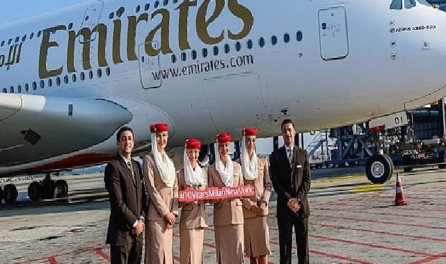 Emirates, Milano – New York direkt uçuş hizmetinin başarılarla dolu 10. yılını kutluyor