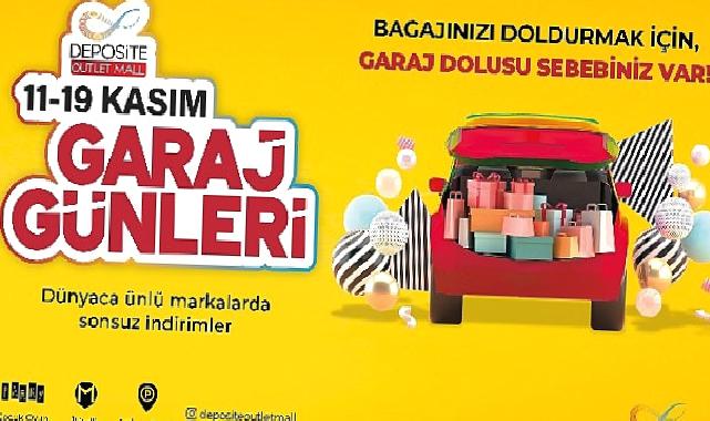 Deposite outlet mall'de garaj günleri başlıyor