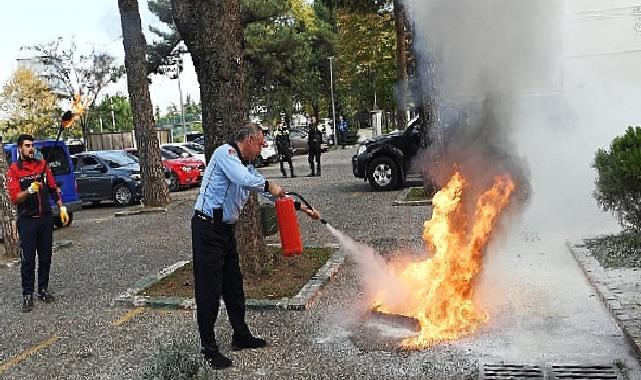 -Osmangazi Belediyesi'nde yangın tatbikatı