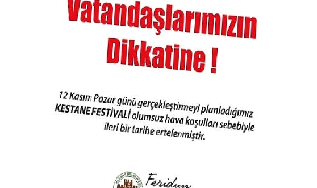 Beydağ'da Kestane Festivali olumsuz hava koşulları nedeniyle ileri bir tarihe ertelendi