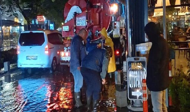 Şiddetli yağışlarda isu'dan yoğun mesai