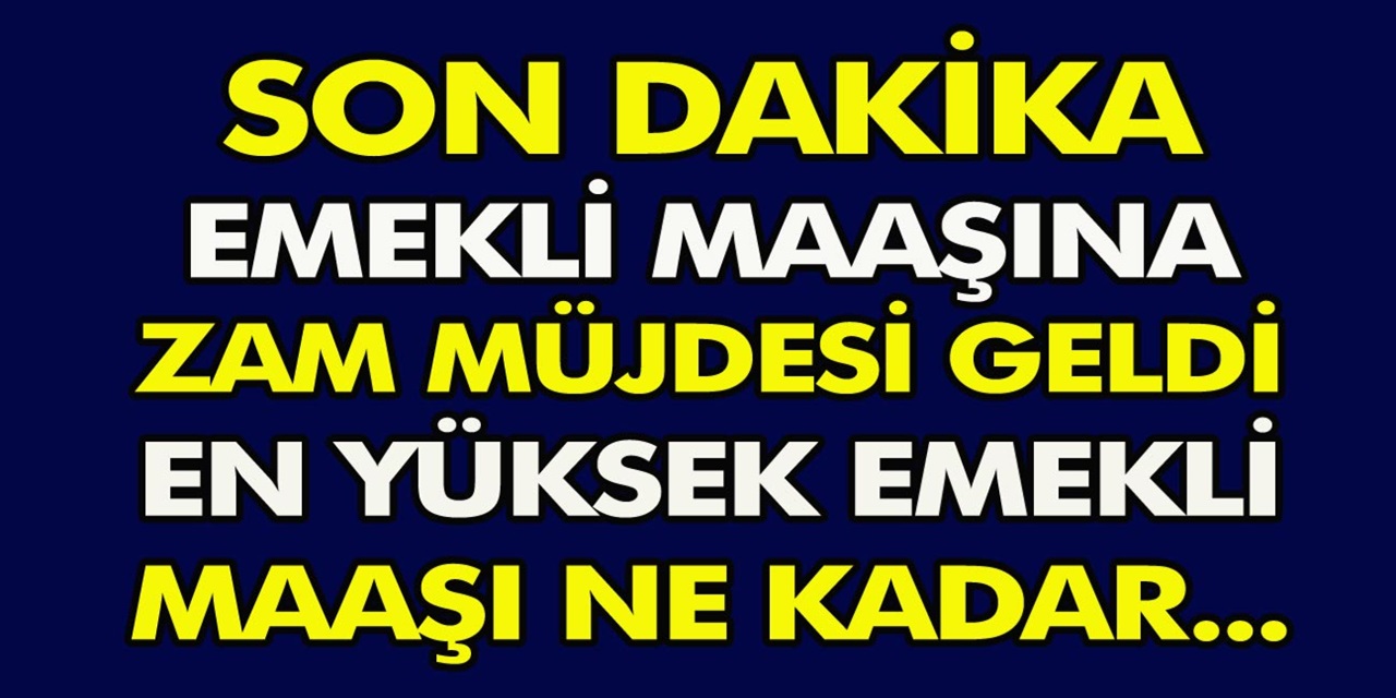 Az Önce Belli Oldu! Emekliye Ek Zam Kesinleşti! En düşük emekli maaşı 14 bin 431 lira olacak dedi