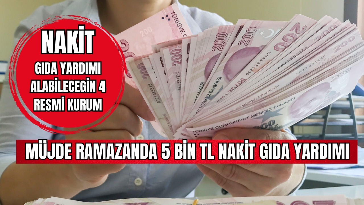 Müjde! Ramazanda 5.000 TL Gıda Yardımı