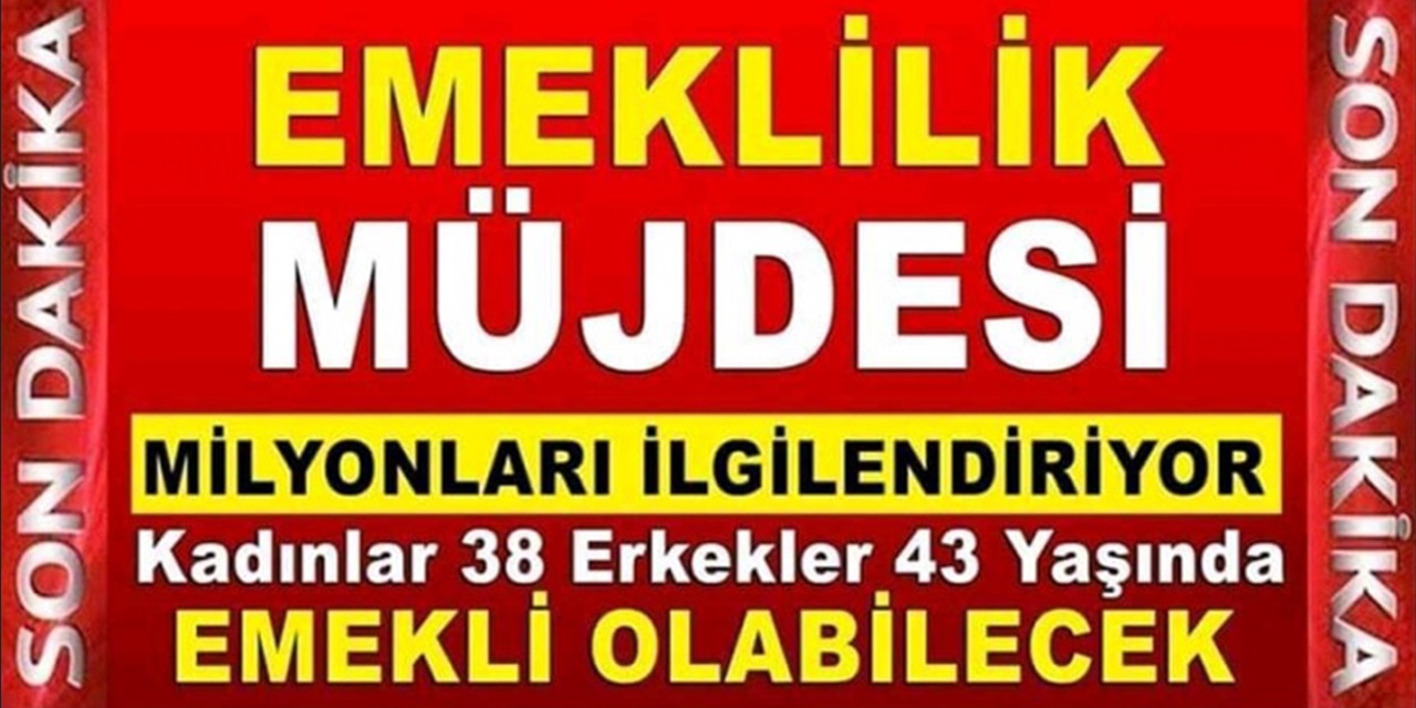 SGK başlangıcı 1986 1997 2015 olanlara müjde gözü aydın: Erken emeklilik için cebirsel hesaplama tablosu geldi