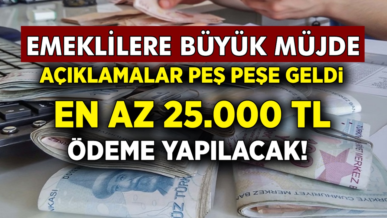 Milyonlarca Emekliye Büyük Müjde! En Az 25 Bin TL Ödeme Yapılacak! Emekliye Hangi Banka Faizsiz Kredi Veriyor?