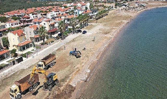 Cunda Arka Deniz iş makineleriyle baştan sona temizlendi