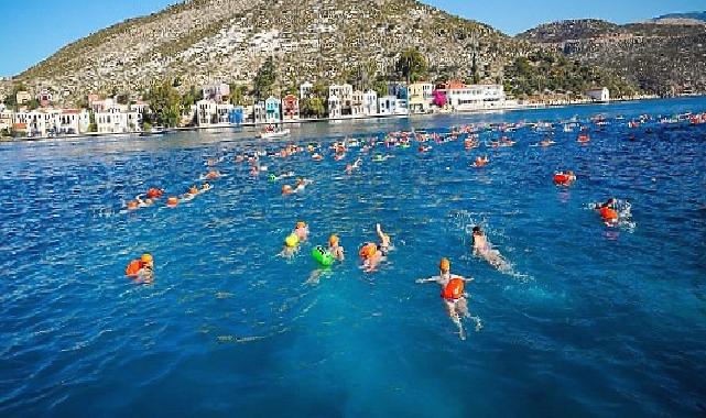 Kaş'ın Yunanistan'a en yakın kara parçası Megisti/Meis Adası'ndan başlayan yarış Kaş'ta sona erdi