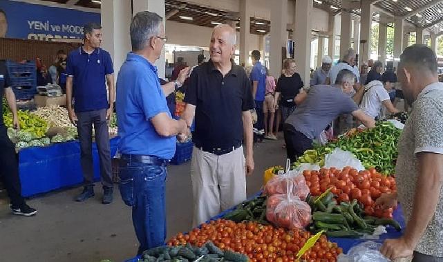 Başkan Topaloğlu pazar esnafıyla bir araya geldi