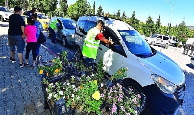 İzmir Büyükşehir Belediyesi'nden mezarlıklarda çiçek sürprizi