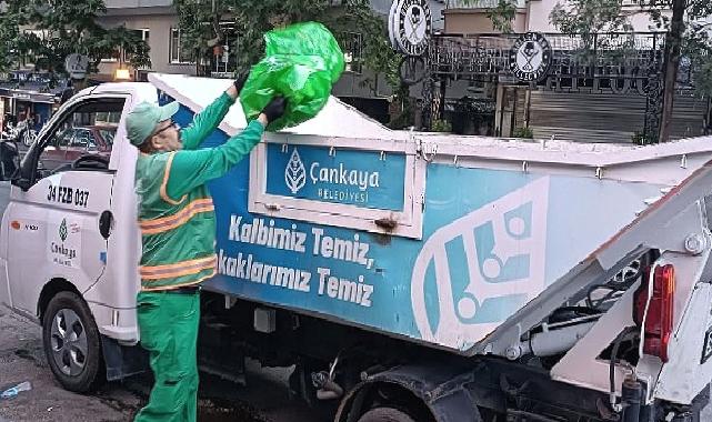 Çankaya Belediyesi yoğun bayram temizliği yaptı