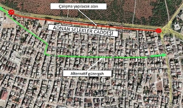 Adnan Selekler Caddesi beş gün trafiğe kapalı