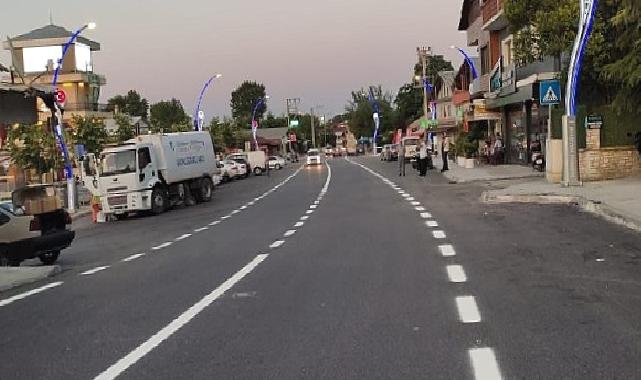 Büyükşehir, Başiskele Kullar Karamürsel Caddesinde yol çizgileri de çekildi