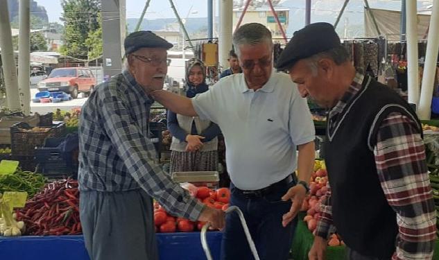 Başkan Topaloğlu, Kuzdere pazarında