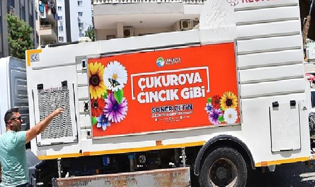 Çukurova'da konteynerler ilaçlı su ile yıkanıyor