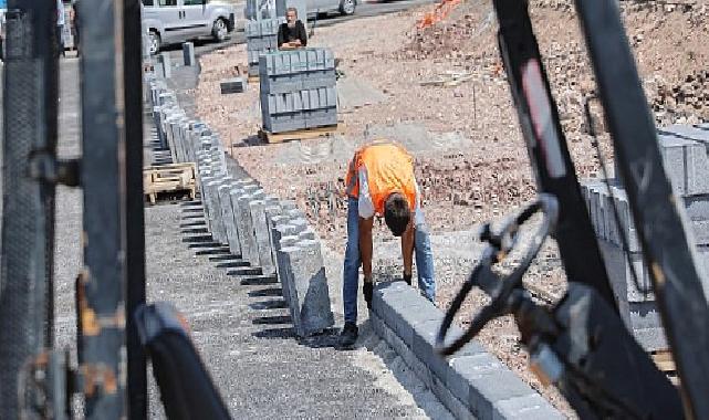 Stadyum yanı üst geçit ve bağlantı yolunda son rötuşlar