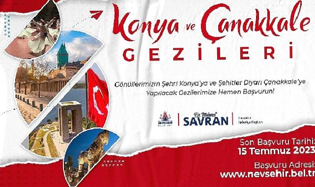 Nevşehir Belediyesi'nden gençler ve kadınlar için Konya ve Çanakkale gezisi