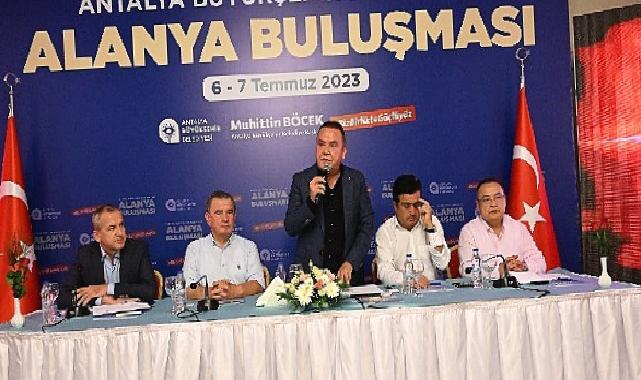 Başkan Böcek Alanya'da