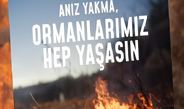 Bir kıvılcım geleceğimizi yakmasın, ormanlarımız hep yaşasın!