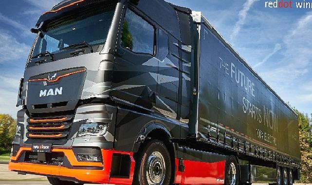 MAN eTruck, heyecan verici görünümü ile '2023 Red Dot Tasarım Ödülü'nü kazandı