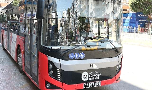 Antalya Büyükşehir belediyesin 'de 15 Temmuz'da ulaşım ücretsiz