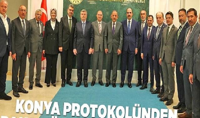 Konya Protokolünden Bakan Özhaseki'ye Ziyaret