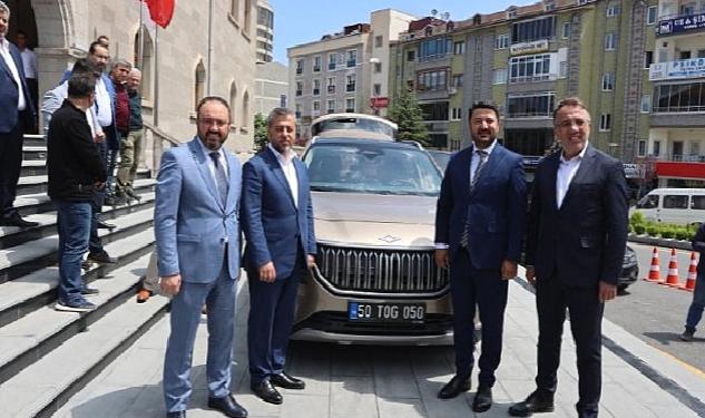 Türkiye'nin yerli otomobili Togg, Nevşehir Belediyesinde makam aracı olarak kullanılmaya başlandı