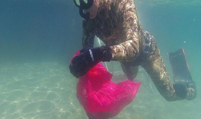 Bodrum Belediyesi'nden deniz dibi temizliği 