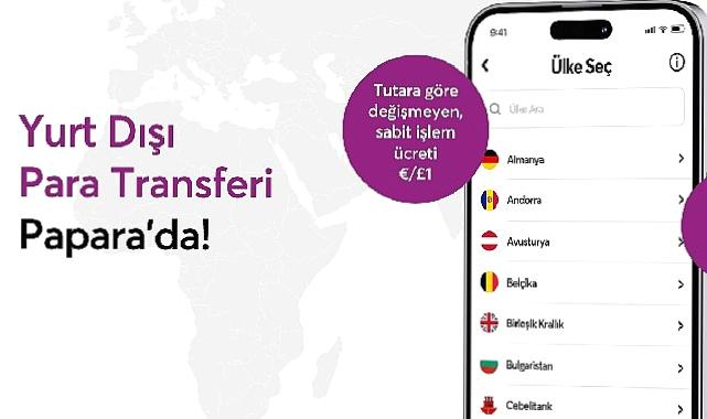 Papara'dan sadece 1 Euro'ya yurt dışı para transferi