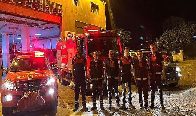 Nevşehir Belediyesi itfaiye ekipleri kemer'e gitti 