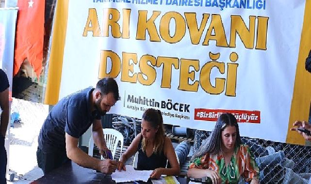 Antalya Büyükşehir'den üreticilere kovan desteği