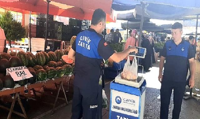 Canik'te Semt Pazarları Kontrol Altında