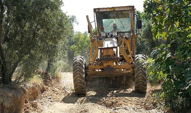 Gemlikli çiftçiye arazi yolu desteği