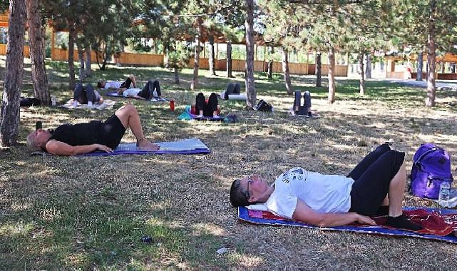 Çankayalılar açık havada sporla zinde kalıyor