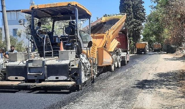 Bodrum Turgutreis'te Sıcak Asfalt Çalışması Başladı