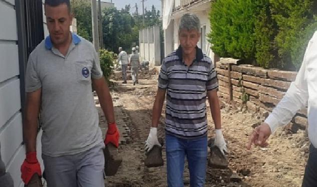 Göynük Mahallesi'nde yol çalışmaları devam ediyor