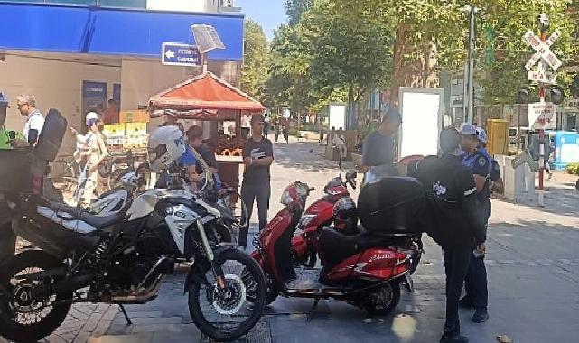 Zabıta ve Emniyetten motosiklet denetimi