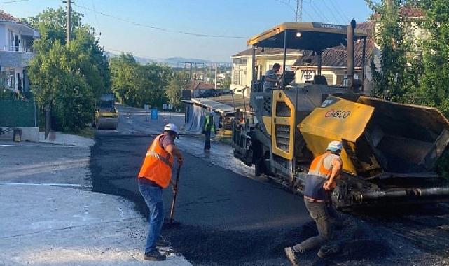 Başiskele Kahramanlar Caddesi asfaltlandı