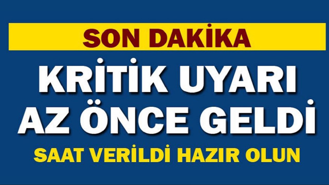 29 Ekim 2024 Sabahı kritik uyarı geldi! Çok kuvvetli gelecek saat verildi hazır olun...