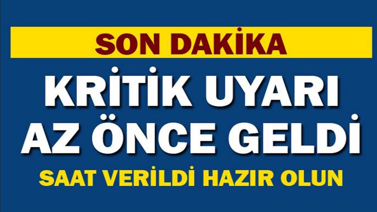 Son dakika... Kritik uyarı Meteoroloji'den geldi: Kuvvetli sağanak geliyor...