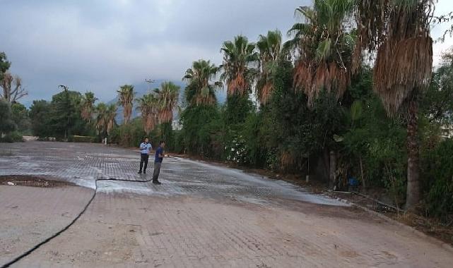 Antalya Büyükşehir ekipleri karavan park tahliyesini tamamladı