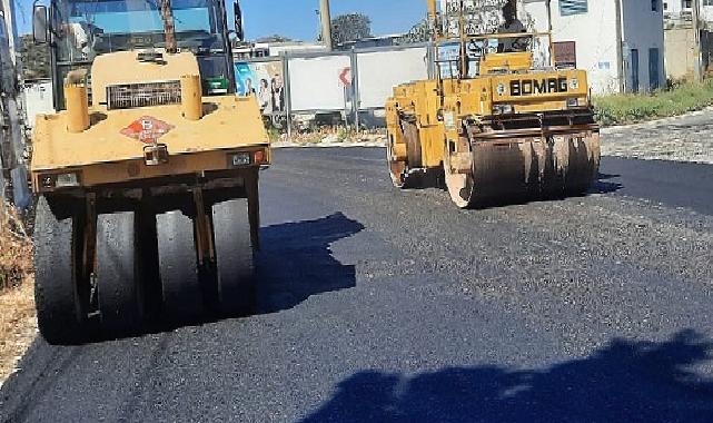 Bodrum Turgutreis'te Sıcak Asfalt Çalışması Tamamlandı