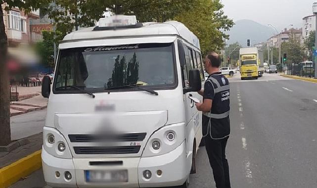 Kocaeli Büyükşehir'den servis araçlarına sıkı denetim